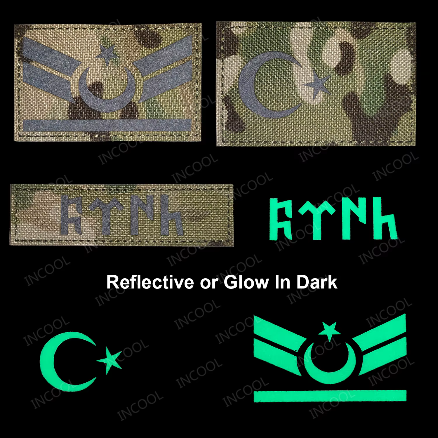 Parche táctico TURK reflectante infrarrojo brazalete militar