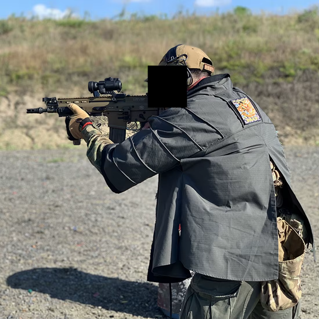BACRAFT Chaqueta Haori Táctica Verde Humo Caza Airsoft - imagen 5