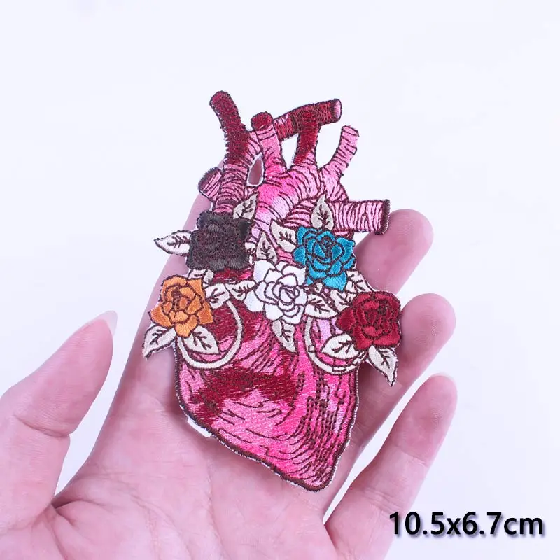 Parche bordado corazón rock Van Gogh – Para coser o planchar en ropa