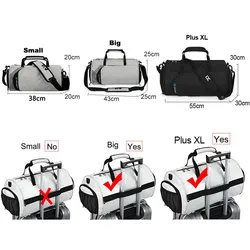 Bolsa entrenamiento gym resistencia – Compartimento ropa mojada y zapatos