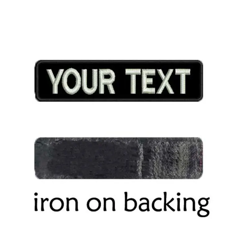 Parche bordado nombre personalizado - punk rock con respaldo de gancho - imagen 3