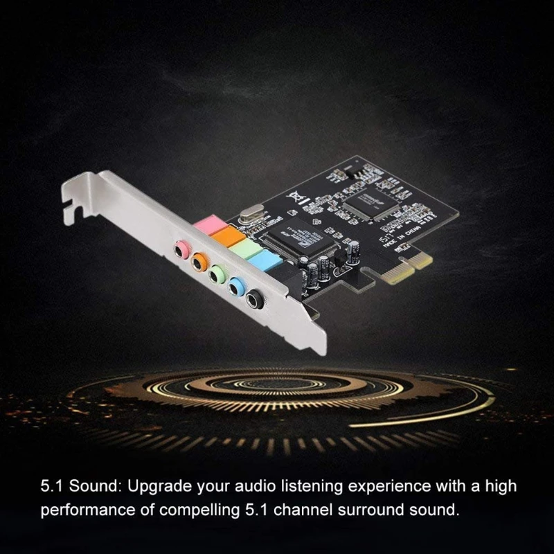 K1KF Tarjeta de sonido PCIe de chip CMI8738 para Windows - imagen 5