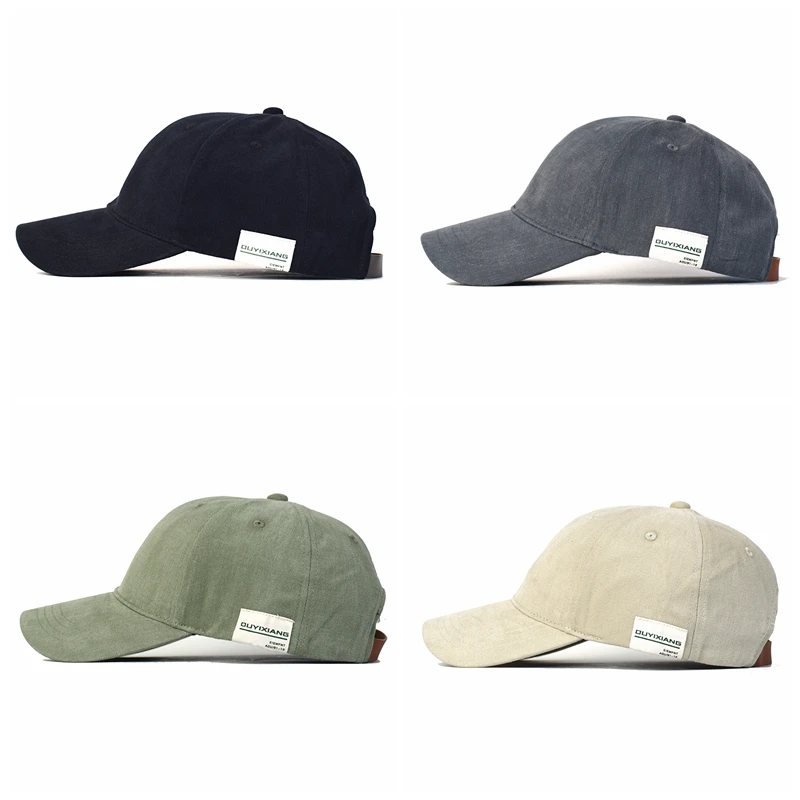 Gorra de béisbol vintage algodón, perfil bajo ajustable informal - imagen 5