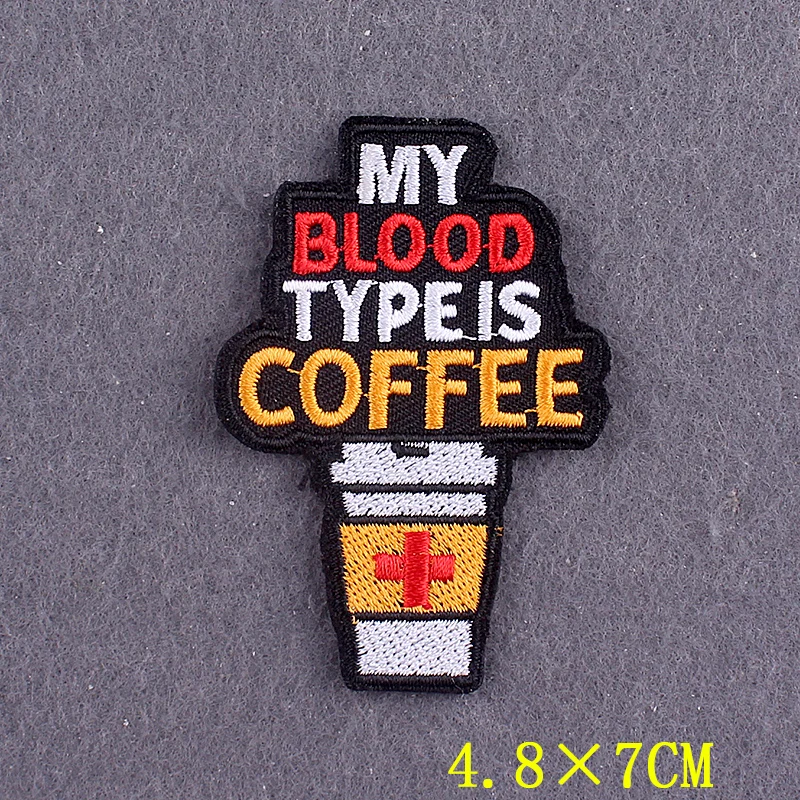 Parche termoadhesivo café bebidas – diseño gastronómico para ropa textil - imagen 3