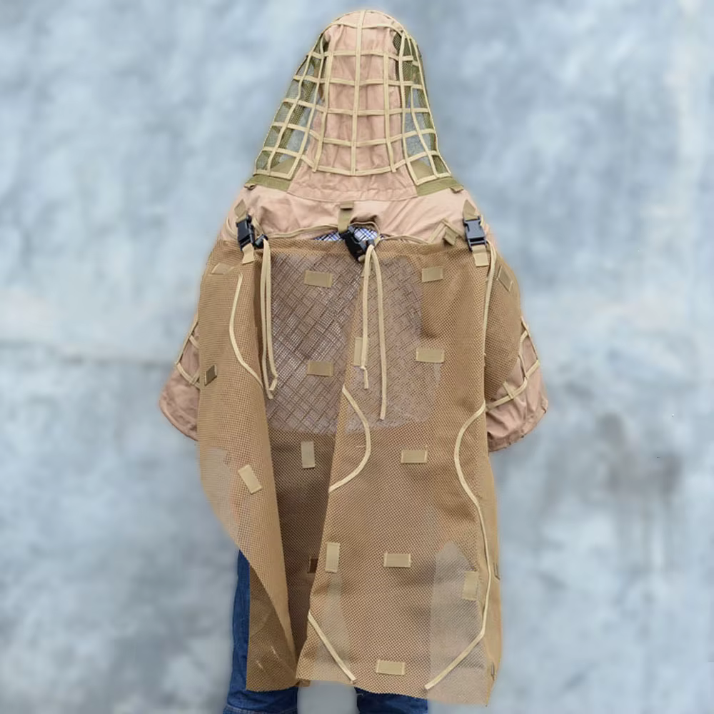 Traje Ghillie camuflaje táctico – Chaqueta de caza outdoor - imagen 4