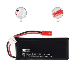 Batería LiPo 7,4V 15C repuesto para drone RC cuadricóptero de calidad