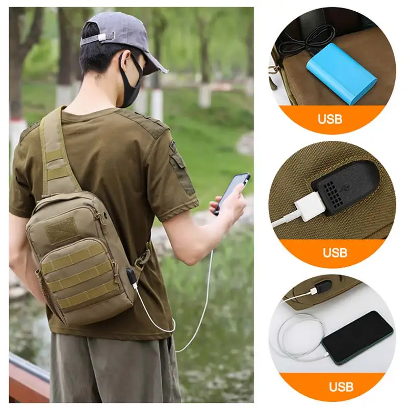 Mochila tactica de pecho MOLLE - resistente, ligera y modular - imagen 5