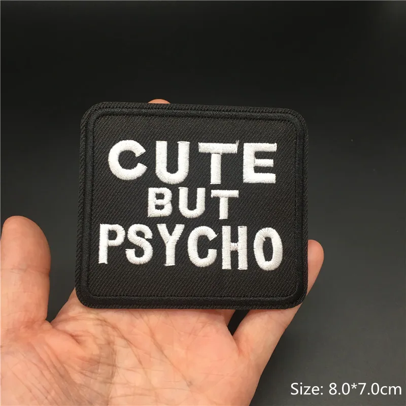 Parches bordados de hierro para chaqueta - Insignias Punk negras - imagen 5