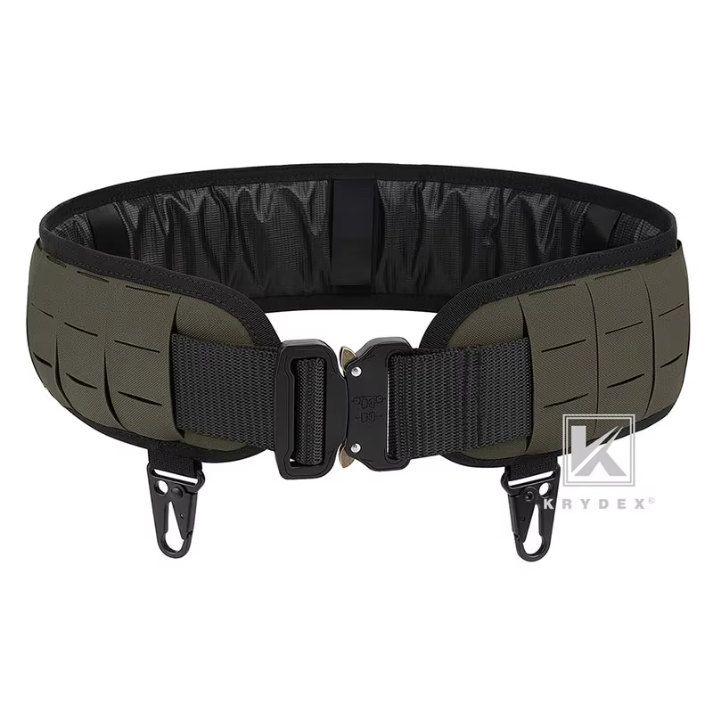KRYDEX Cinturón táctico MOLLE acolchado modular Ranger Green