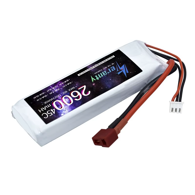 Batería LiPo WLtoys 144001 7,4V 2600mAh con enchufe T original - imagen 3