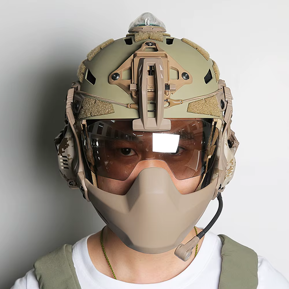 Gafas en uso durante partida de airsoft