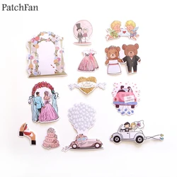 Patchfan Pegatinas boda arte impreso para móvil y equipaje