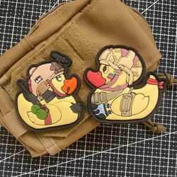 Parches de PVC y bordados 3D pato amarillo - Insignias para mochilas