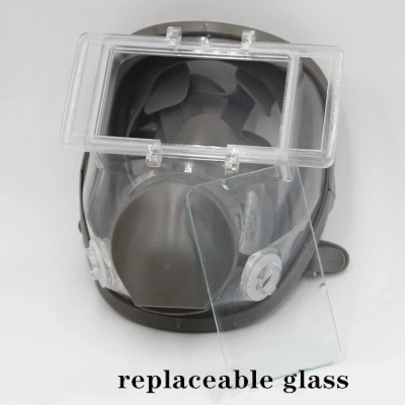 Mascarilla antigás con visor de cristal y cartuchos químicos - imagen 5
