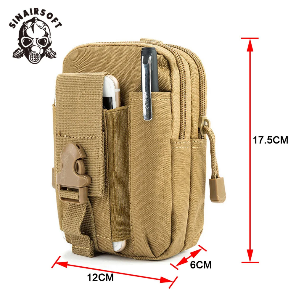 Riñonera táctica MOLLE para teléfono y accesorios