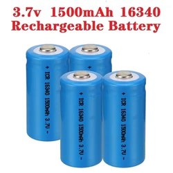Batería Li-ion 16340 recargable 1500mAh para linterna táctica LED