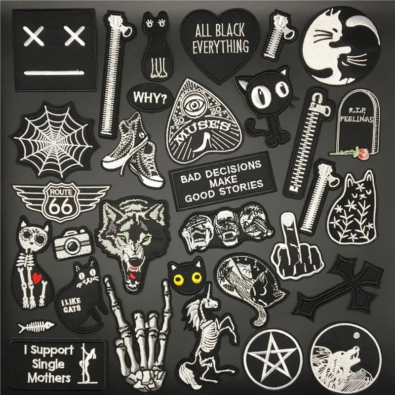 Parche Punk lobo negro – Táctico identificativo coser o planchar