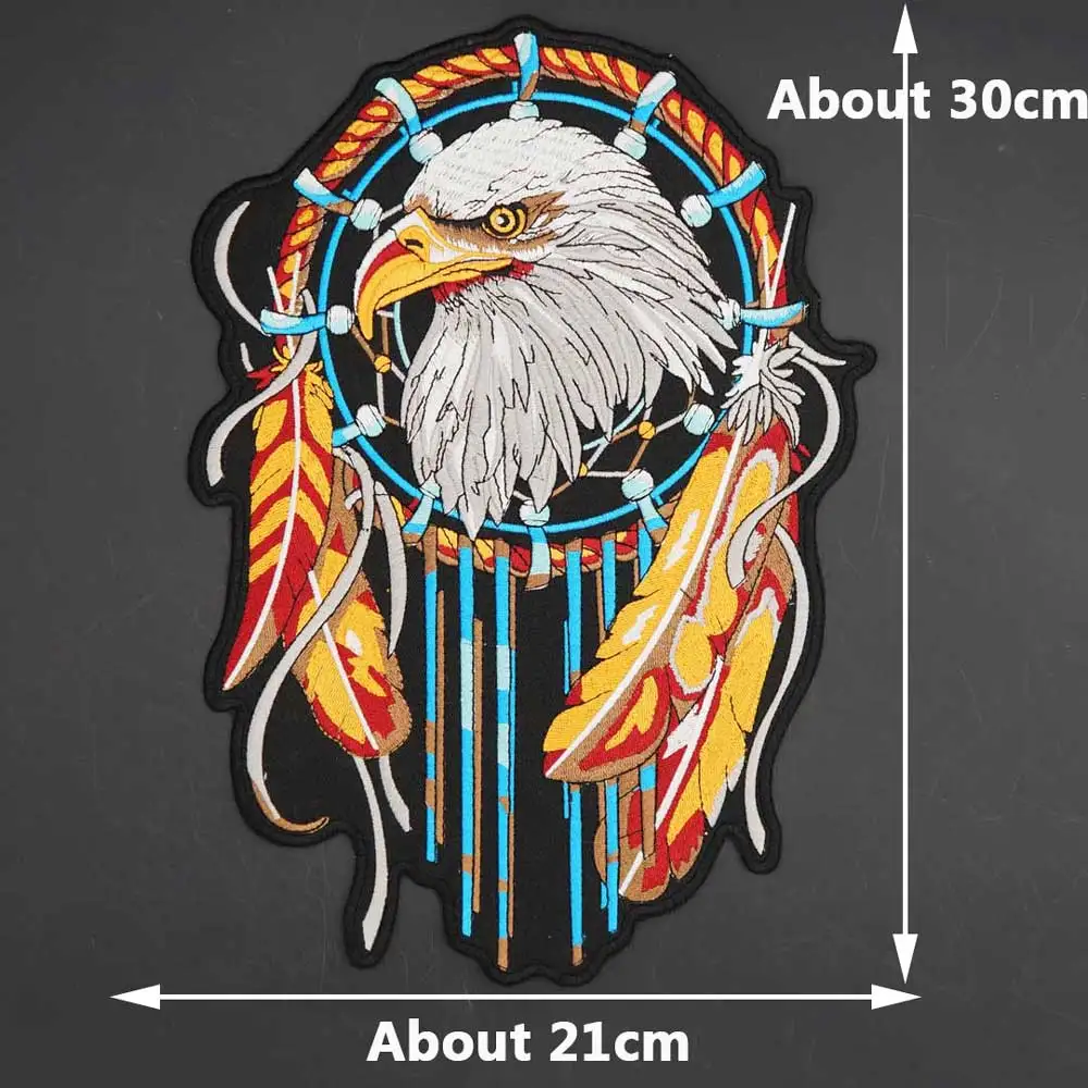 Parche bordado águila India grande – MOLLE, ropa y accesorios - imagen 2