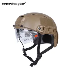 Emersongear casco táctico con gafas protectoras airsoft caza