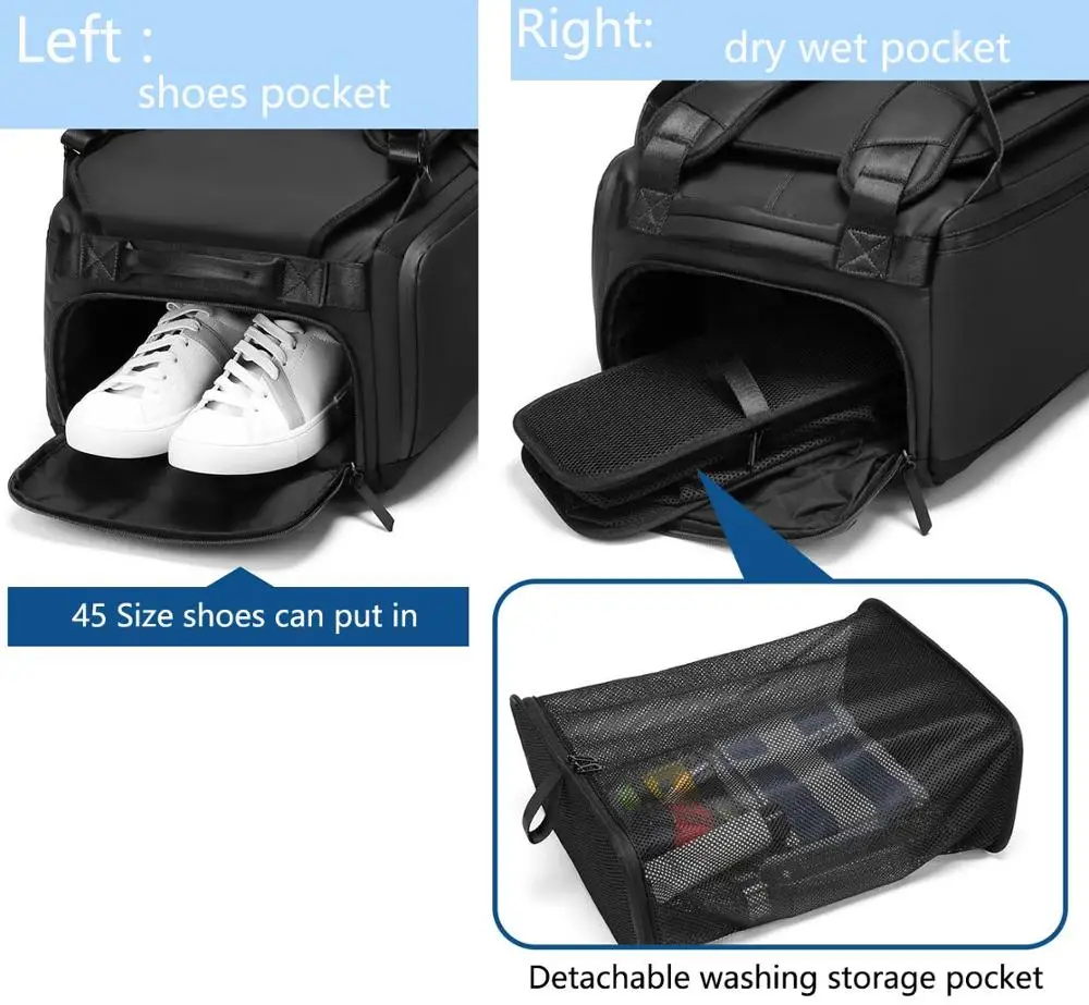 Bolsa táctica hombro húmedo-seca ripstop gimnasio y exteriores - imagen 4