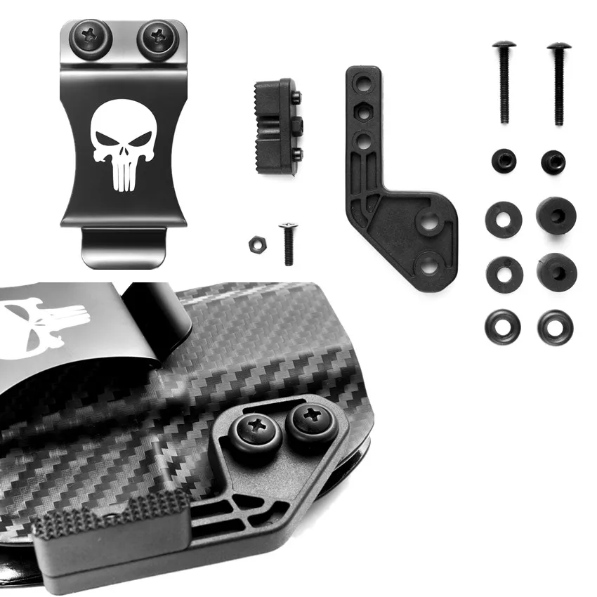 Pinza IWB Metal para Funda Oculta Glock Beretta Taurus CZ Fiber-carbono
