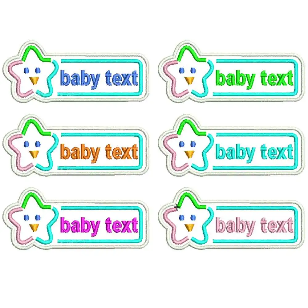 Parche termoadhesivo bordado estrella personalizado para coser