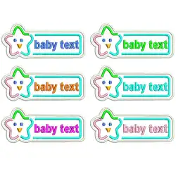 Parche termoadhesivo bordado estrella personalizado para coser