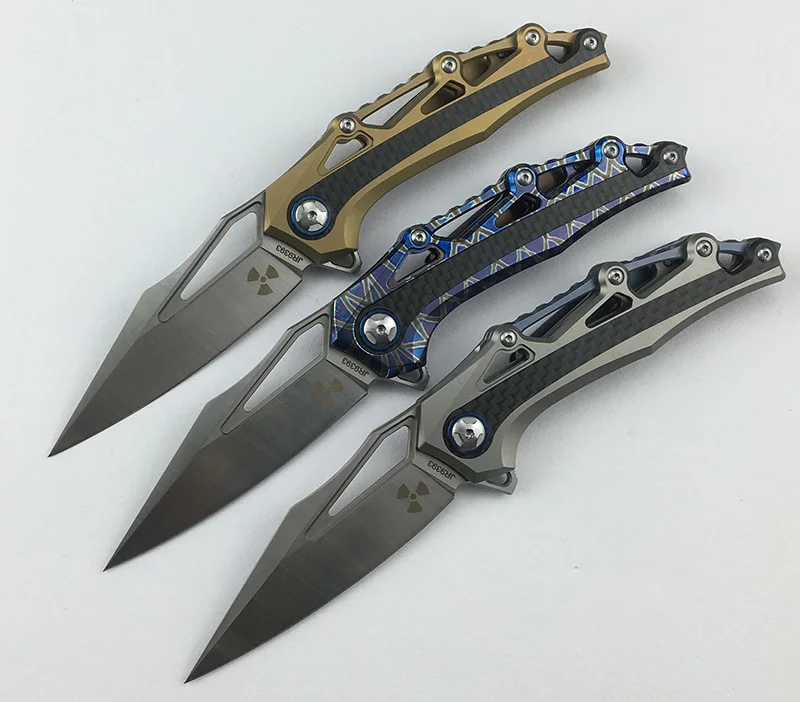 LEMIFSHE Cuchillo plegable M390 con mango de titanio para outdoor - imagen 2