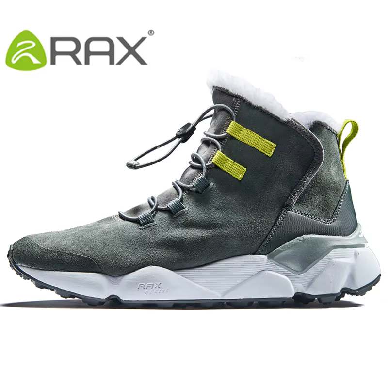 RAX botas de senderismo piel vaca forro felpa antideslizantes - imagen 2