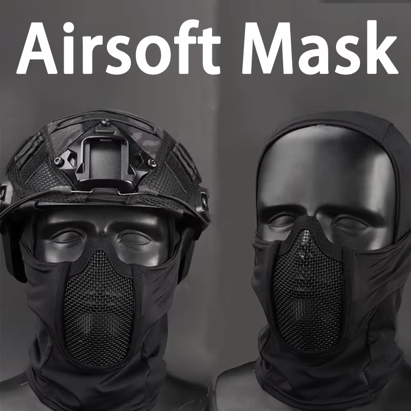 CLUSGO Pasamontañas para Airsoft Balaclava táctica camuflaje - imagen 5