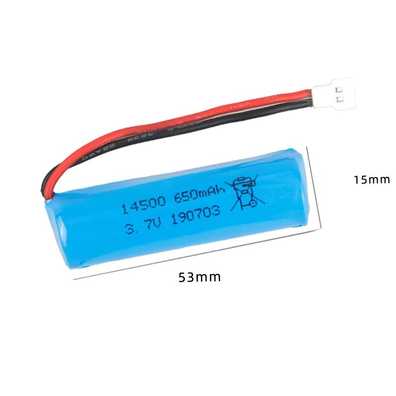 Batería Li-ion 14500 3,7V 650mAh recargable para linternas tácticas - imagen 5