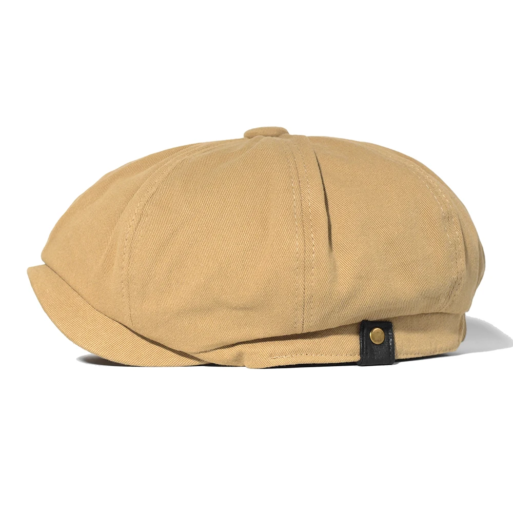 Gorra táctica de algodón estilo Gatsby retro lisa y suave - imagen 5