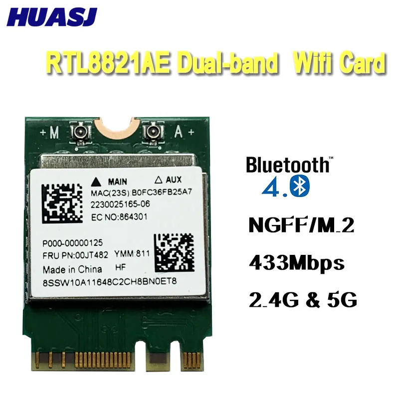 Tarjeta WiFi M.2 doble banda con Bluetooth 802.11ac - imagen 4