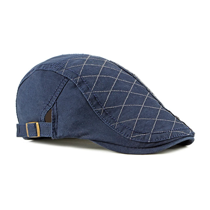Gorra plana de algodón bordada en espiga estilo retro - imagen 5