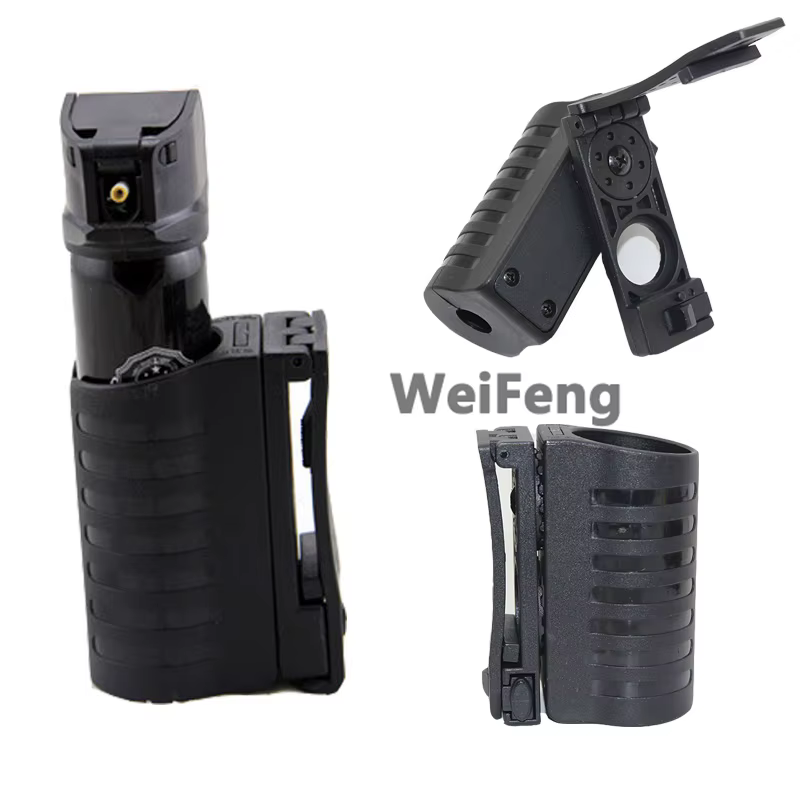 Funda táctica tapa abierta spray defensivo OC – Liberación rápida