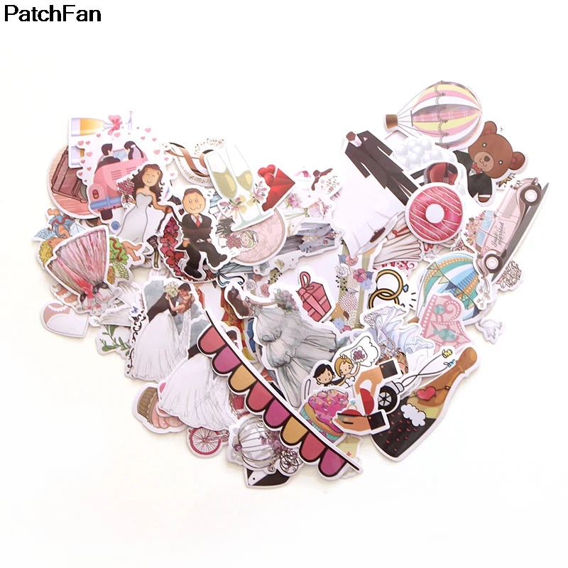 Patchfan Pegatinas boda arte impreso para móvil y equipaje - imagen 2