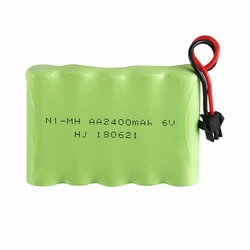 Batería Ni-MH 6V 2400mAh para réplica de airsoft con enchufe SM