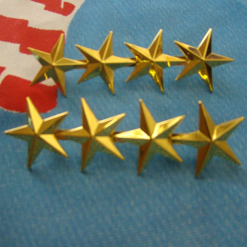 Insignia militar estrella teniente general broche metálico - imagen 3