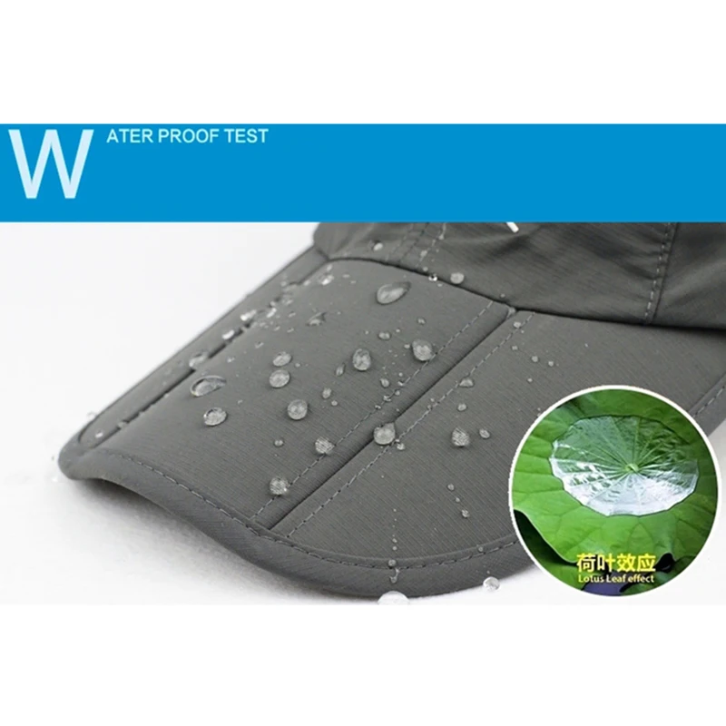 Gorra de secado rápido aire libre impermeable transpirable plegable - imagen 2