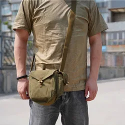Bolsa munición lona militar para cargadores tambor AK Vietnam