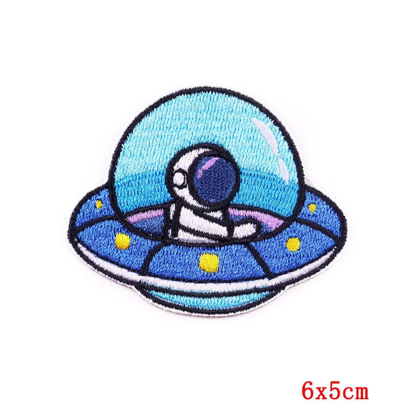 Parche bordado astronauta espacial – Autoadhesivo para ropa - imagen 2