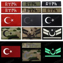 HOOAH Brazalete Táctico Reflectante Infrarrojo Bandera Turquía