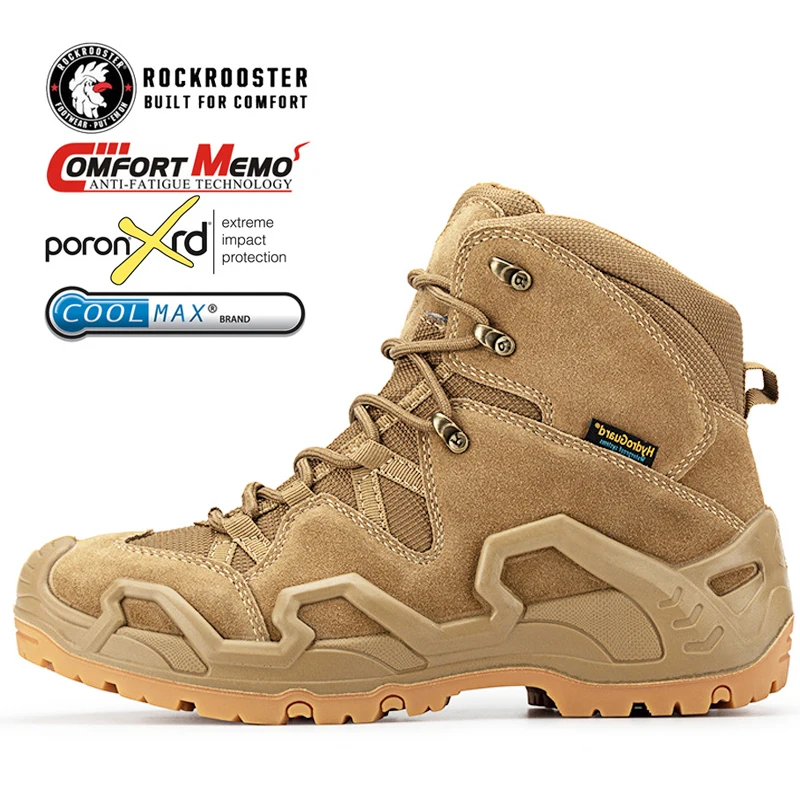 Rockrooster Botas Tácticas Impermeables Cuero Profesional