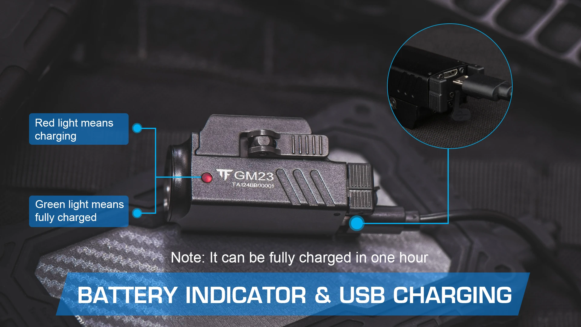 Indicador de carga y puerto Micro-USB