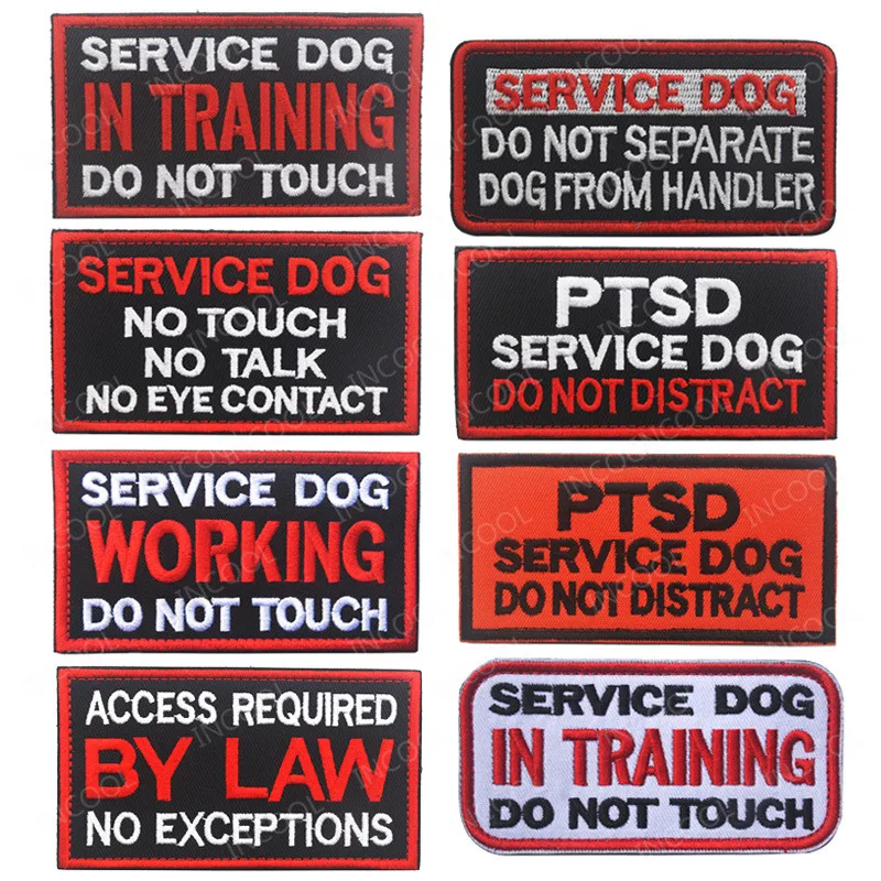 Parche bordado 3D EMT K9 servicio – Perro guías o trabajo táctico