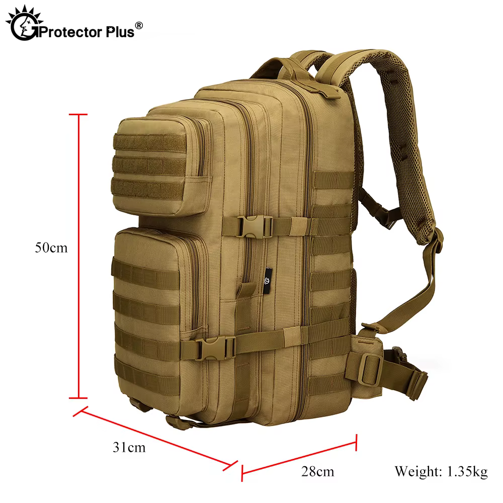 Mochila táctica grande camuflaje impermeable para camping y exterior - imagen 3