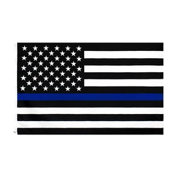 Bandera policía línea azul Xiangying – Conmemorativa poliéster