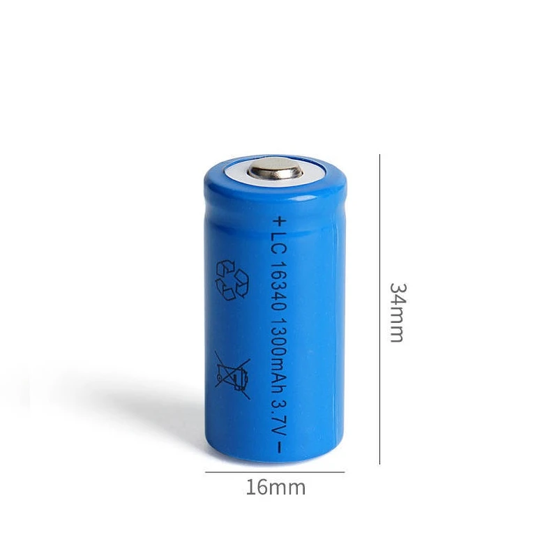 Batería CR123A 16340 recargable para linterna LED con cargador viaje - imagen 5