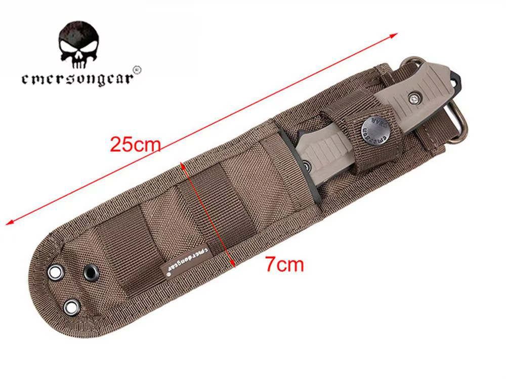 Emersongear cuchillo táctico hoja recta nailon caza y camping