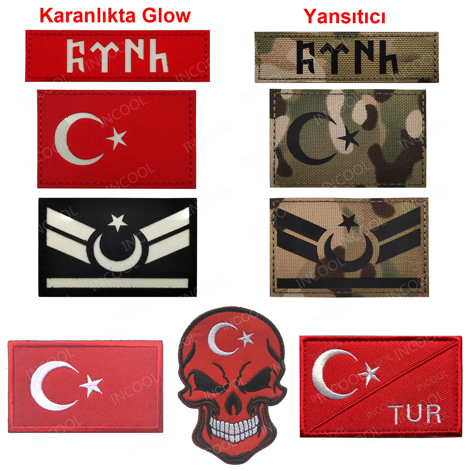 Parche táctico TURK reflectante infrarrojo brazalete militar - imagen 4
